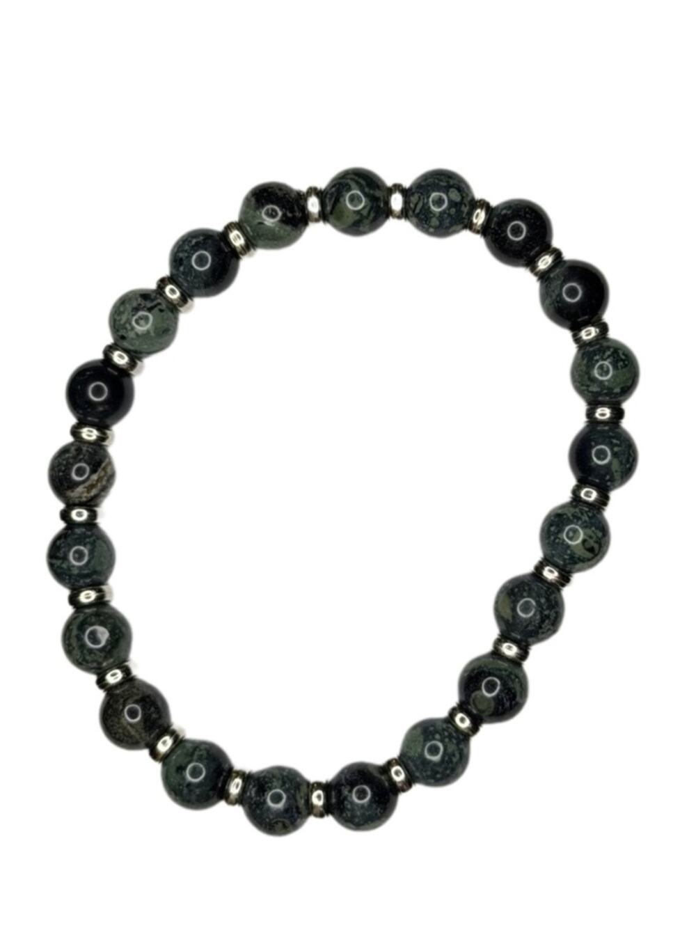 Kambaba Jasper bracelet stretchy handmade